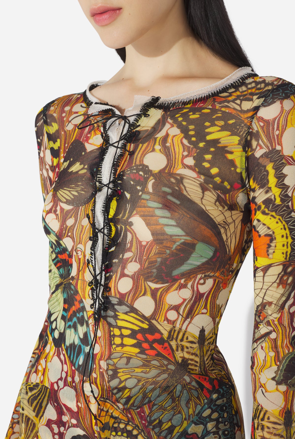 Le Top Papillon Jaune - Yellow & Multicolor