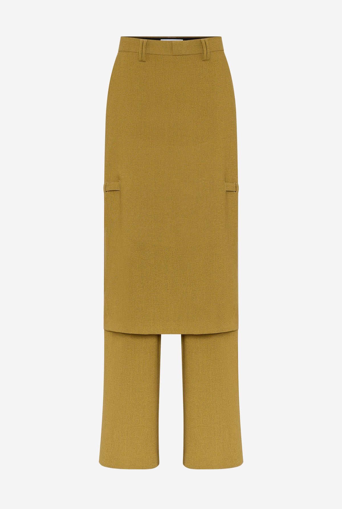 Tailoring Pantaskirt With Adjuster Detail - Olivegreen