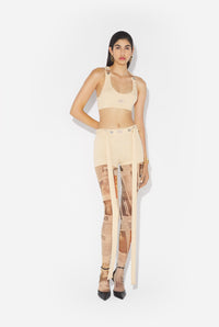 Le Short À Patch Gaultier Beige - Nude