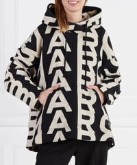 Sweat à capuche Monogram - Black & Ivory