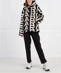 Sweat à capuche Monogram - Black & Ivory