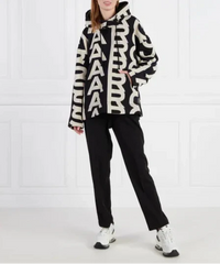 Sweat à capuche Monogram - Black & Ivory