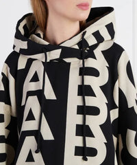 Sweat à capuche Monogram - Black & Ivory