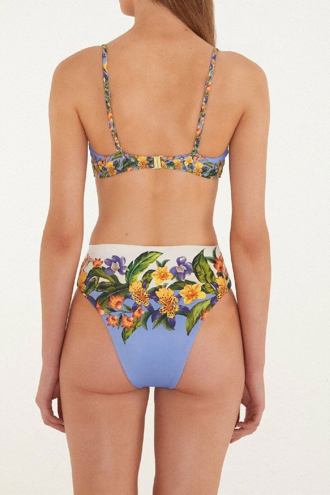 Hilo Stripes Balconette Bikini Top - Pink