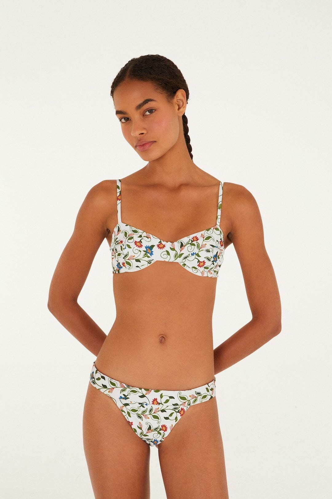 Stitched Garden Off White Bas de bikini - Stitched Garden Off White