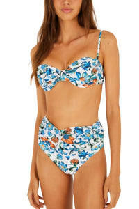 Flora Tile Off White Bas de bikini - Flora Tile Off White