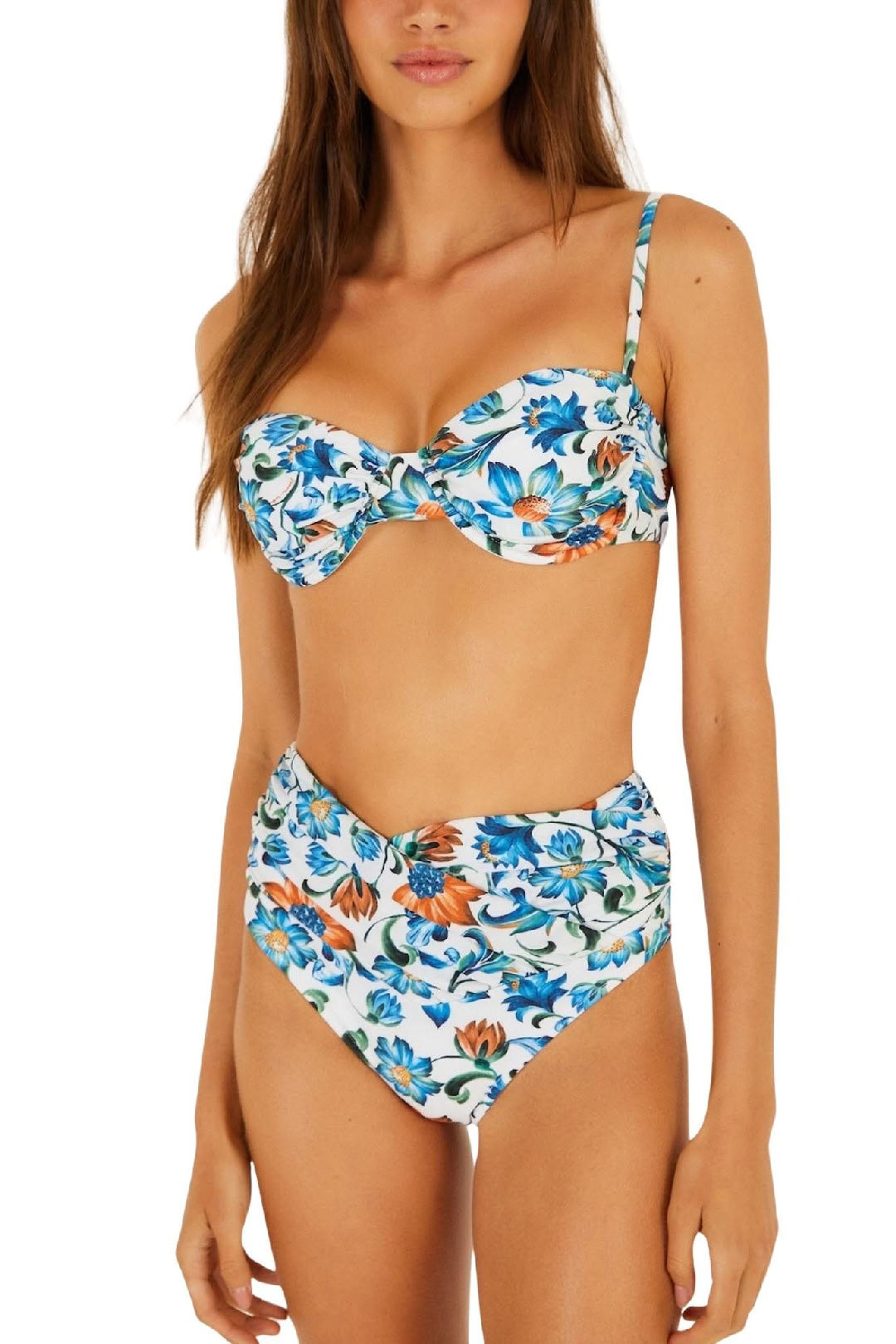 Flora Tile Off White Bas de bikini - Flora Tile Off White