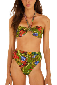 Strilitzia Dark Green Haut de bikini - Strilitzia Dark Green