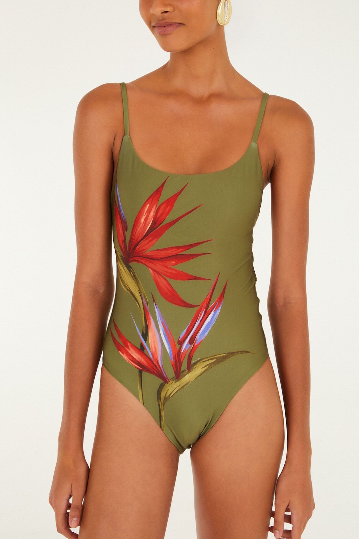 Strilitzia Dark Green Maillot une pièce - Strilitzia Dark Green