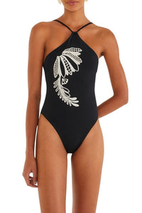 Maillot une pièce Copacabana Beach - Noir