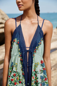 Fruit Faded Green Robe Plage - Fruit Faded Green