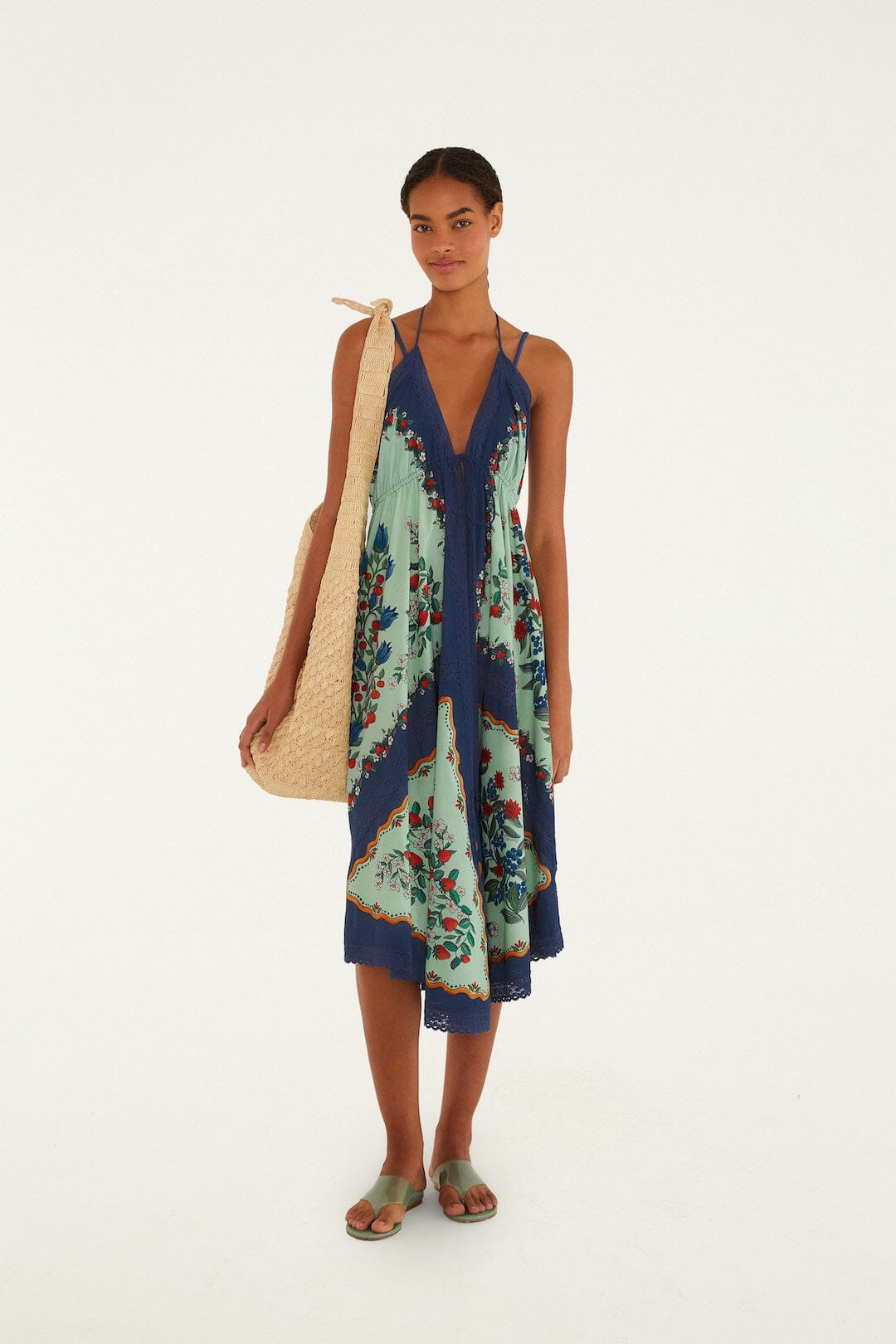 Fruit Faded Green Robe Plage - Fruit Faded Green