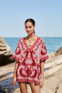 Light Pink Robe Plage - Light Pink