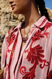 Light Pink Blouse Plage - Light Pink