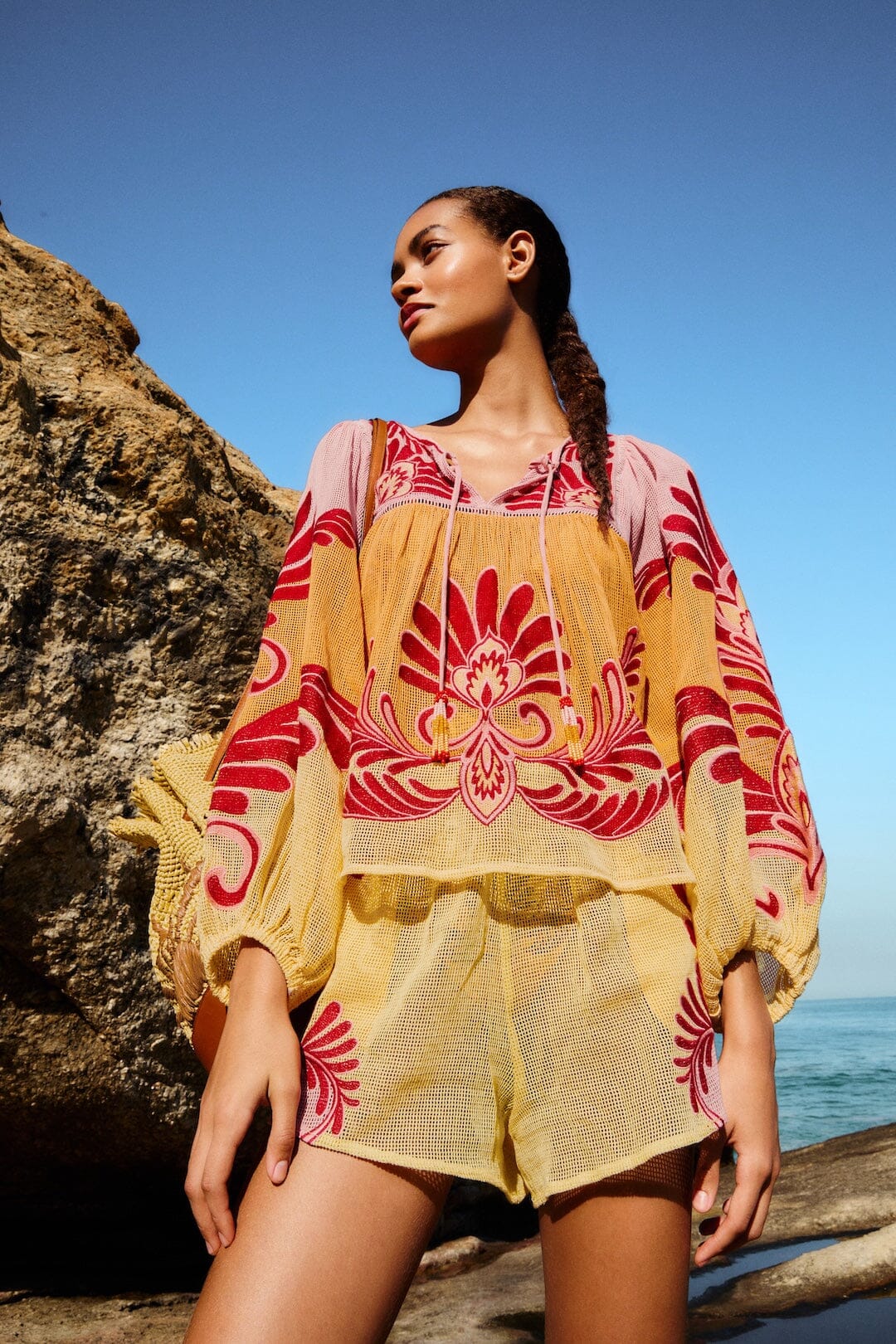 Soft Yellow Blouse Plage - Soft Yellow