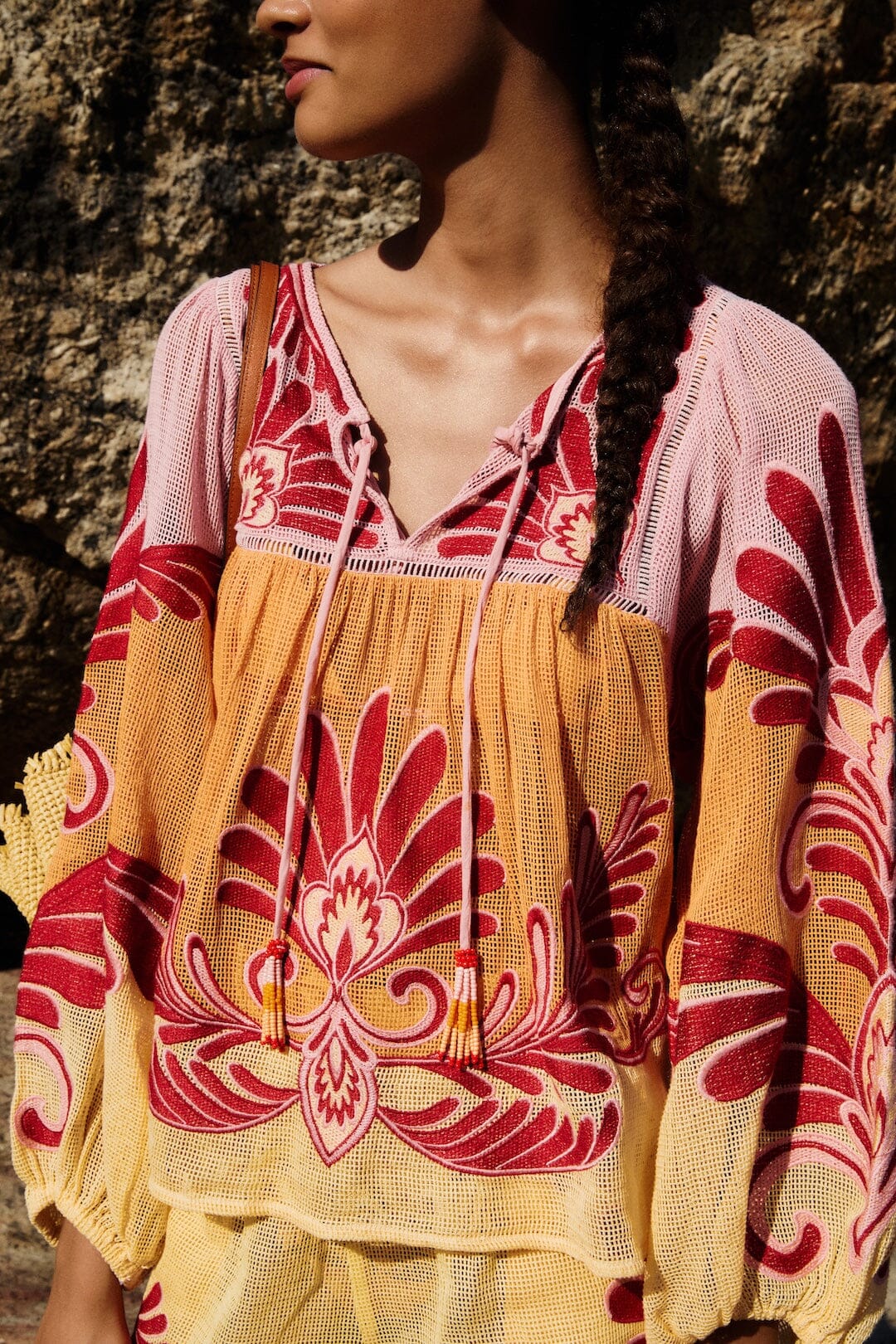 Soft Yellow Blouse Plage - Soft Yellow
