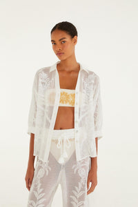 Nina Off White Blouse Plage - Nina Off White
