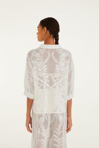Nina Off White Blouse Plage - Nina Off White