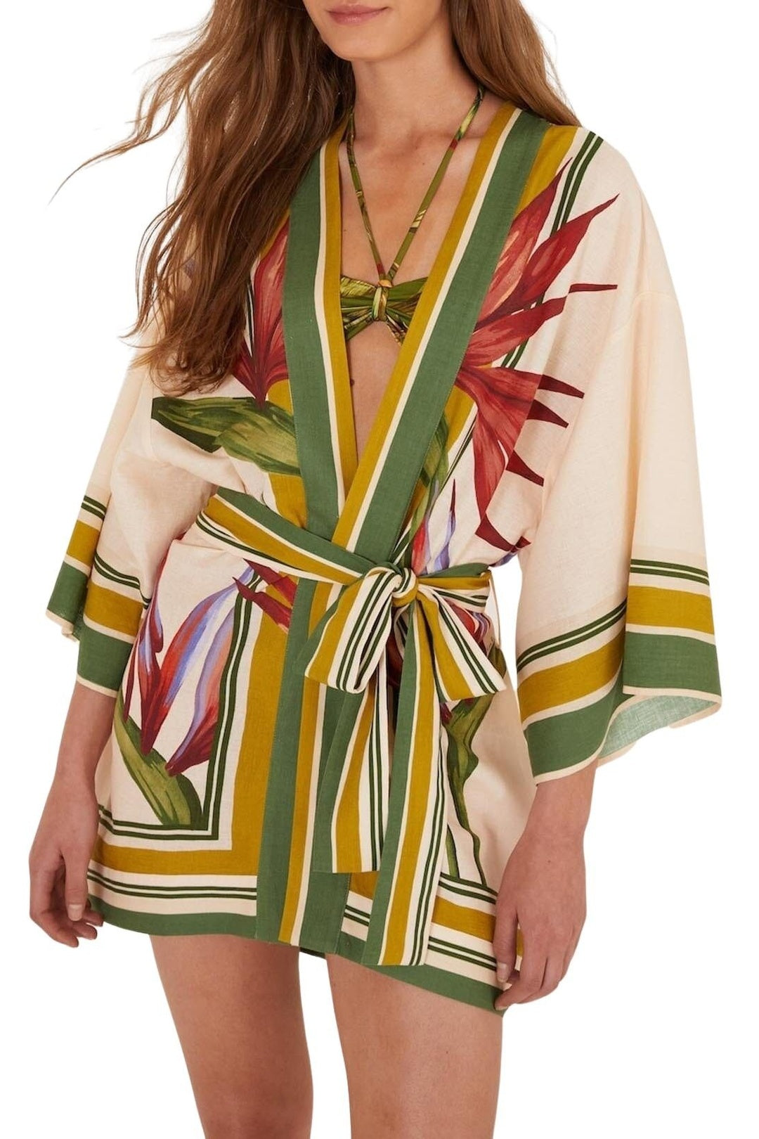 FELIX_JAMBES_Strilitzia Light Blush Kimono Plage - Strilitzia Light Blush