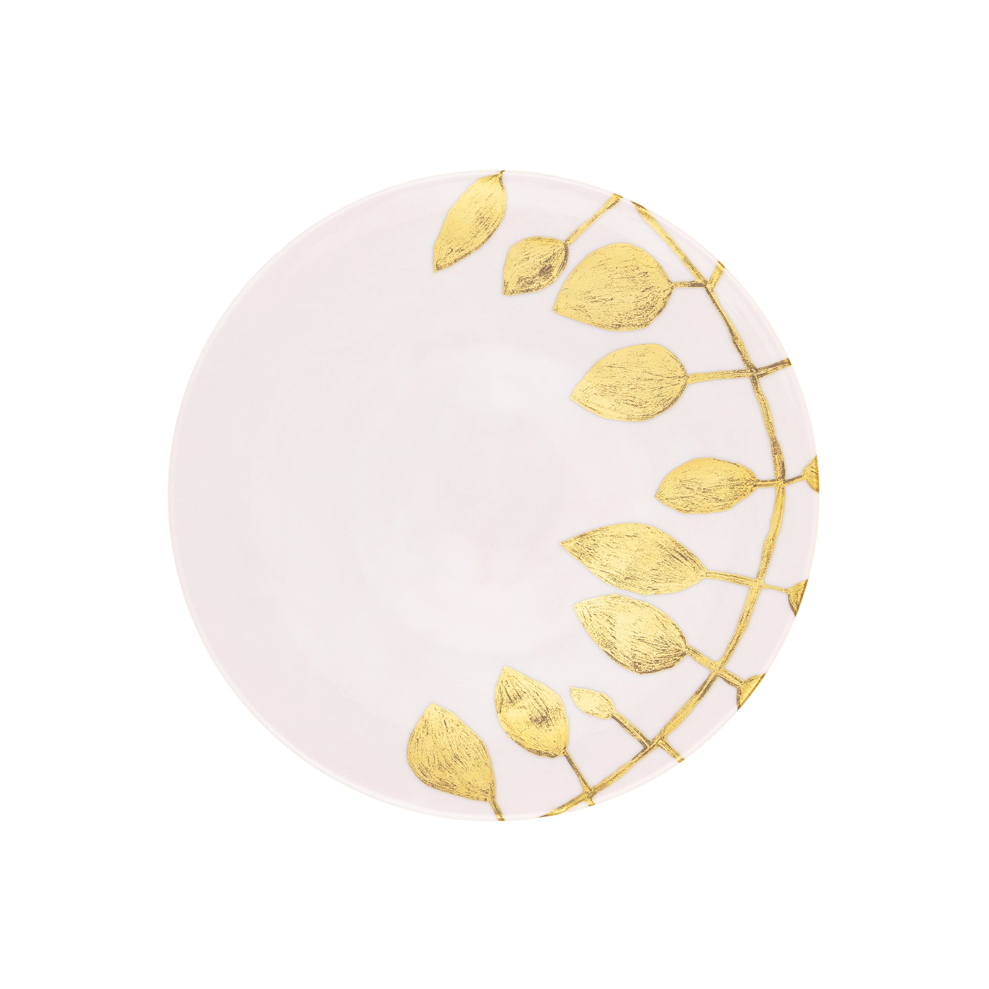 Assiette à dîner Daphné en porcelaine - Camelia