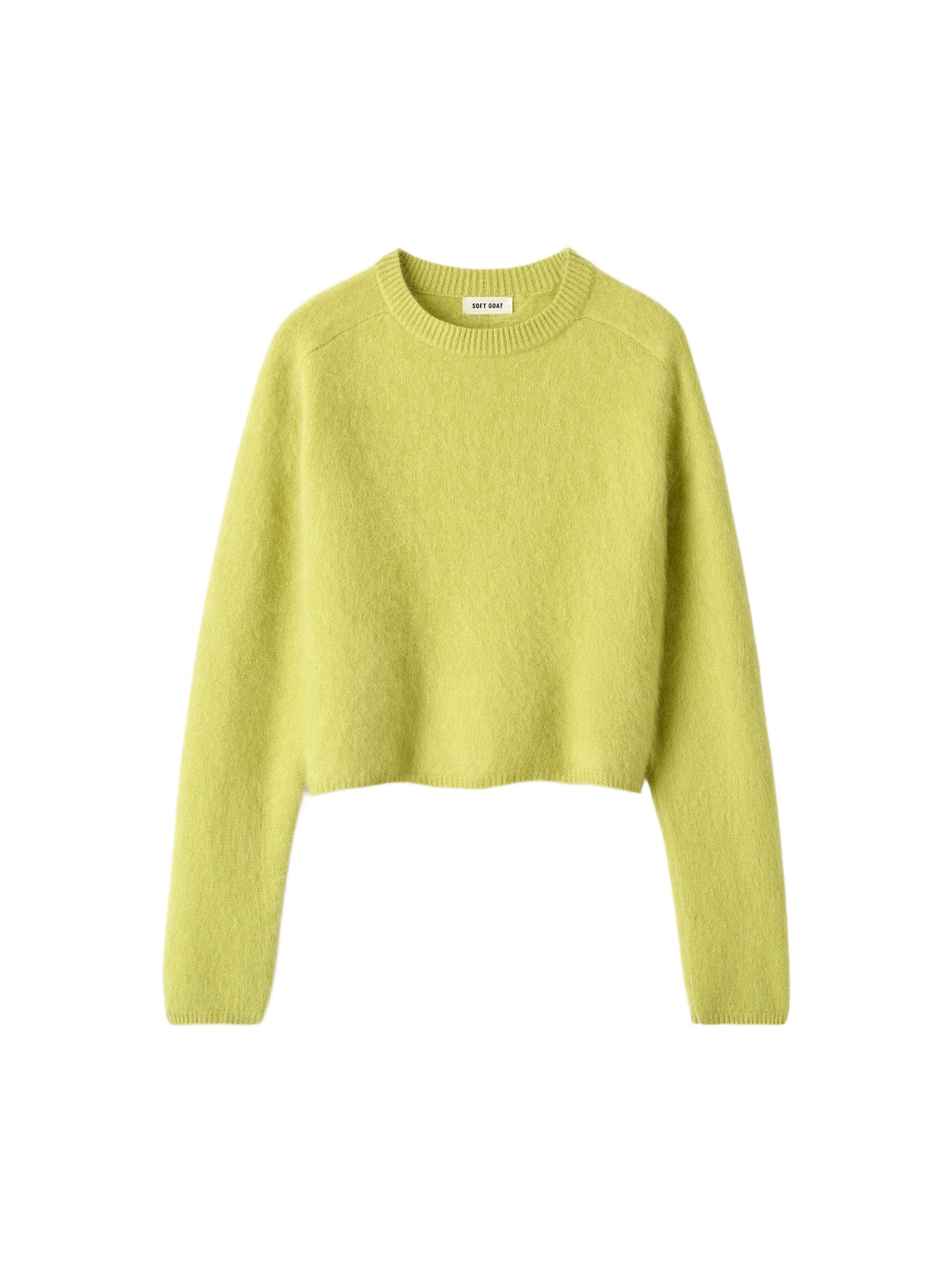 Brushed cashmere crew-neck jumper - Green
