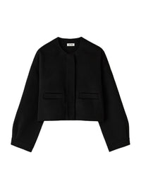 Short wool jacket - Black