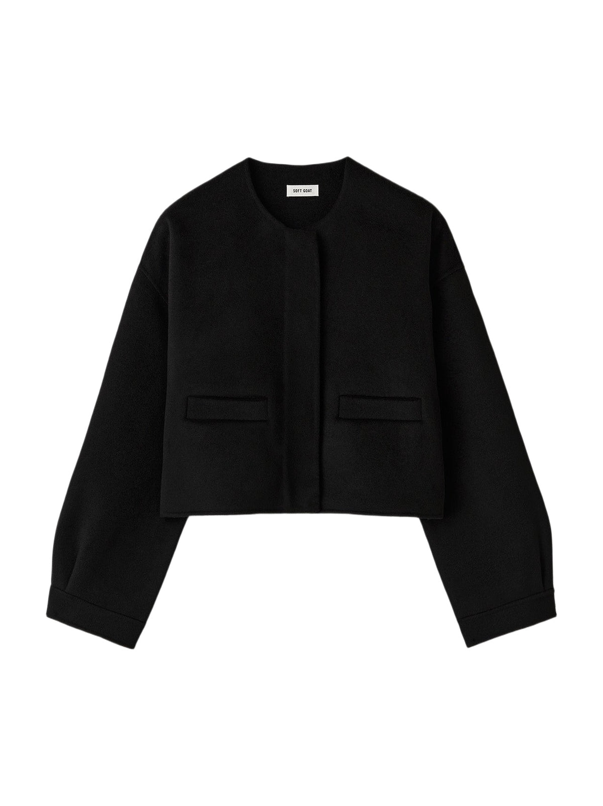 Short wool jacket - Black