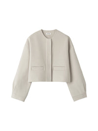 Short wool jacket - Beige