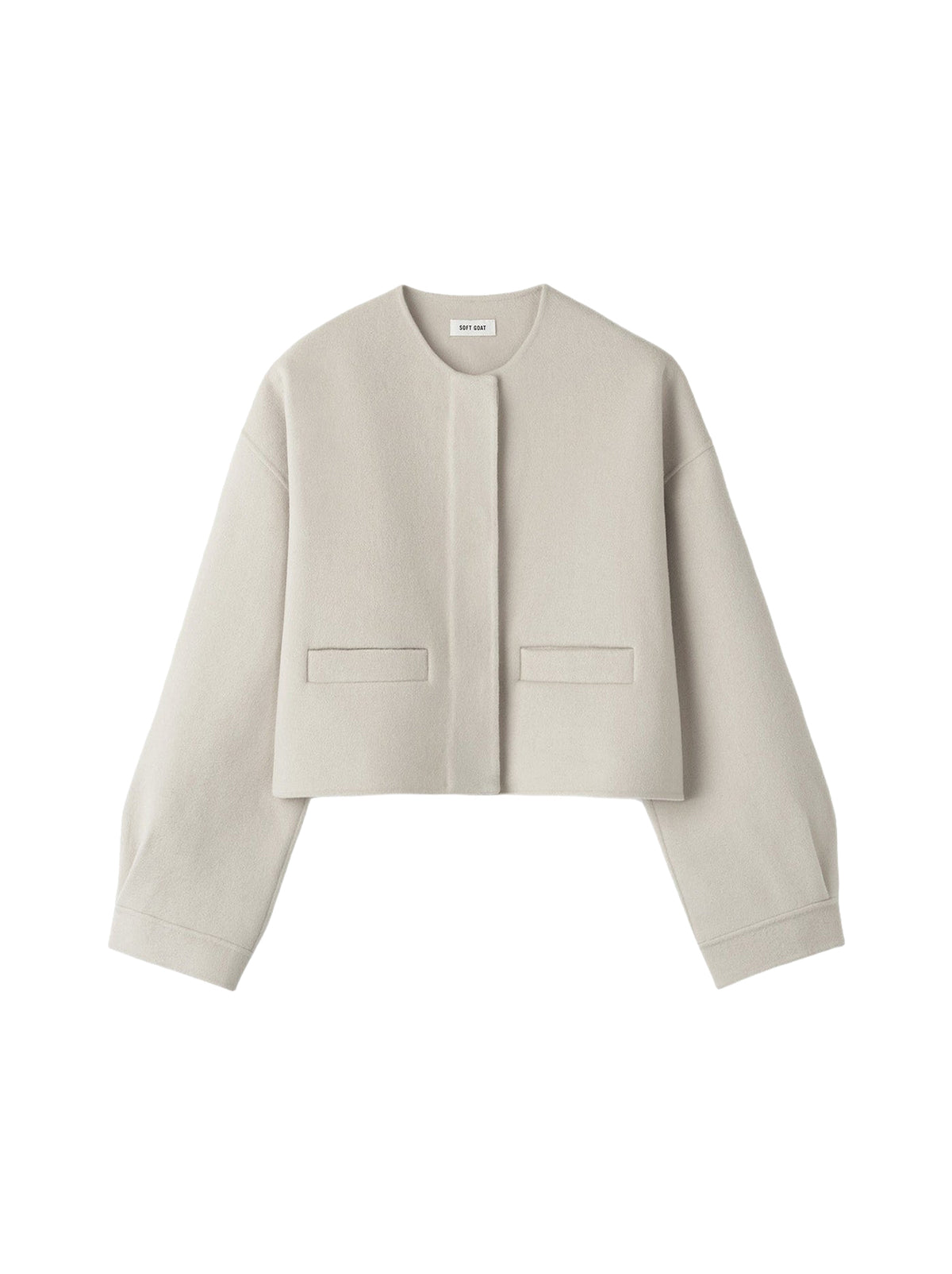 Short wool jacket - Beige