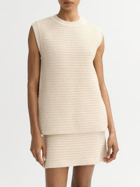 Cotton waistcoat - Beige