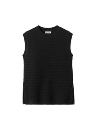 Cotton waistcoat - Black