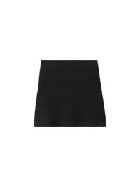 Mini-jupe en coton - Noir