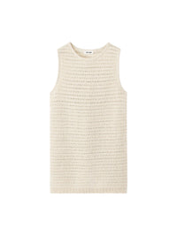 Robe courte en coton - Beige