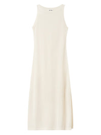 Summer dress in a silk and cashmere blend - White