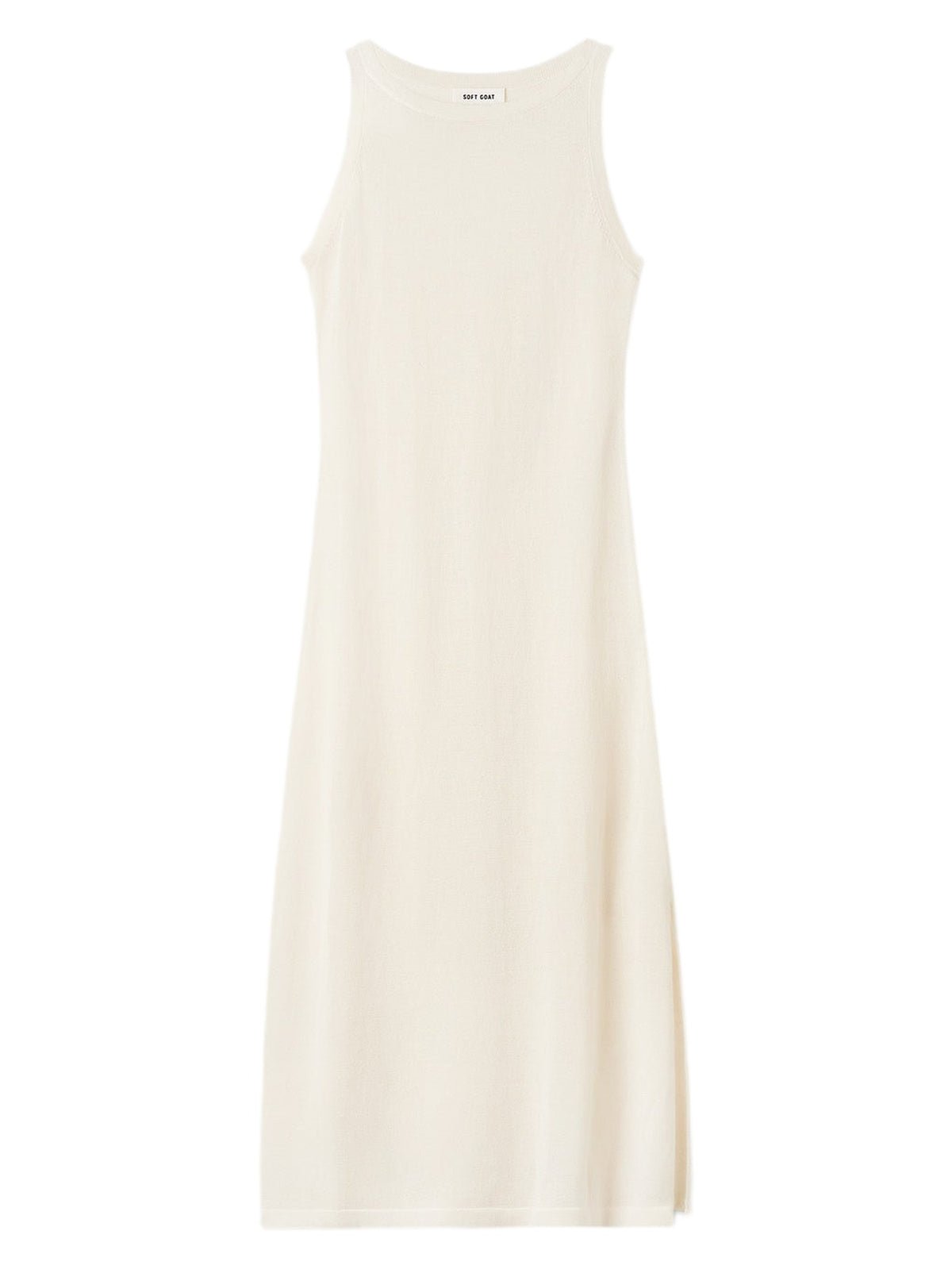 Summer dress in a silk and cashmere blend - White