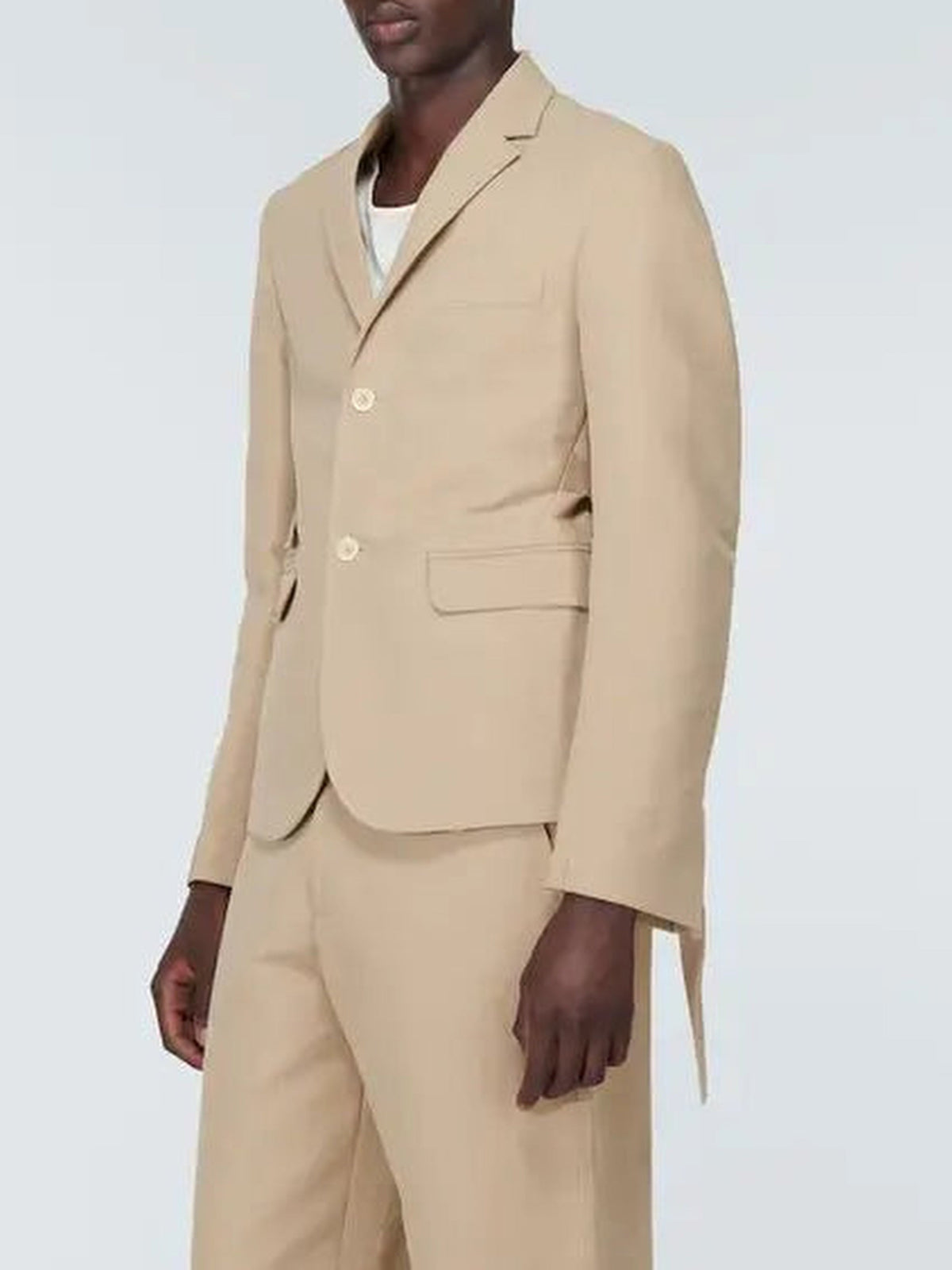 220€ / 2 sold //2 QTY / ST100%   Blazer Piccinni droite à quatre poches - Beige