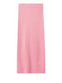 Jupe brossée en cachemire - Rose
