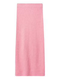 Jupe brossée en cachemire - Rose