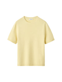 T-shirt oversize en cachemire - Jaune