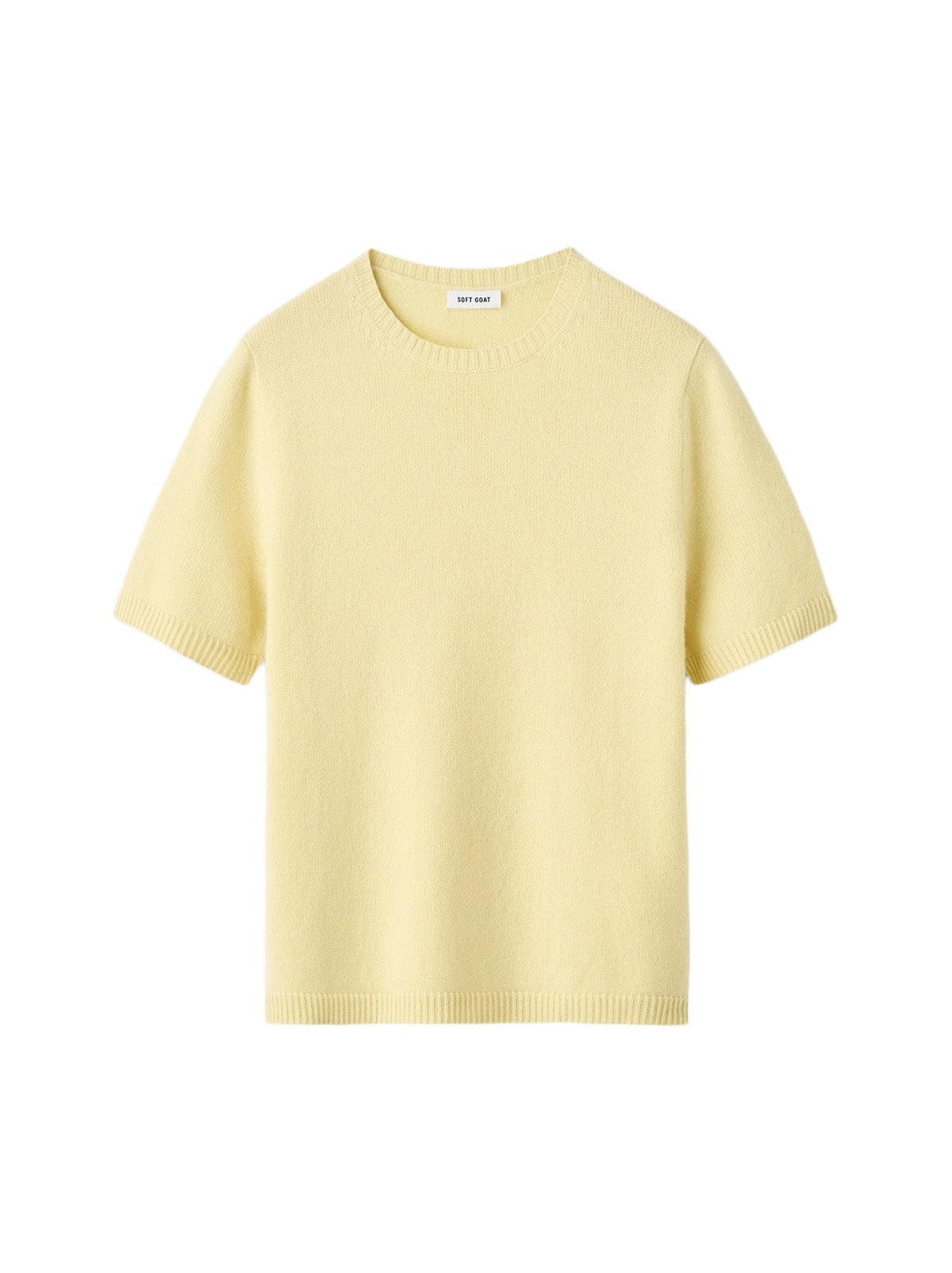 T-shirt oversize en cachemire - Jaune