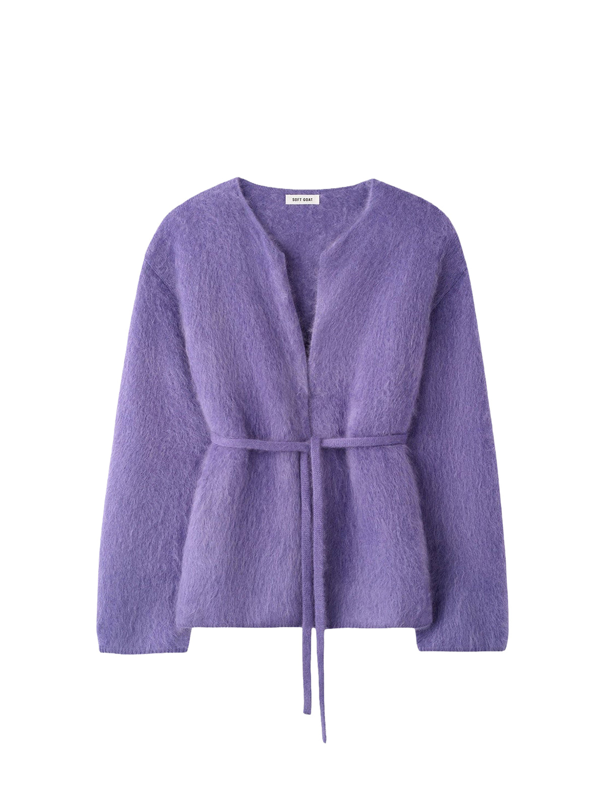 Cardigan brossé en cachemire - Violet