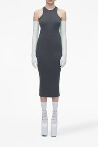 Robe Racer à logo en laine - Gunmetal & Apple