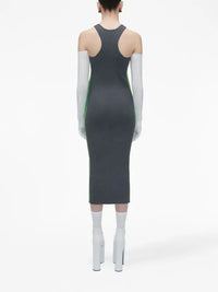 Robe Racer à logo en laine - Gunmetal & Apple