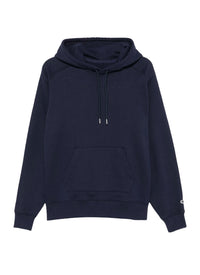 Cotton hooded jumper - Navy