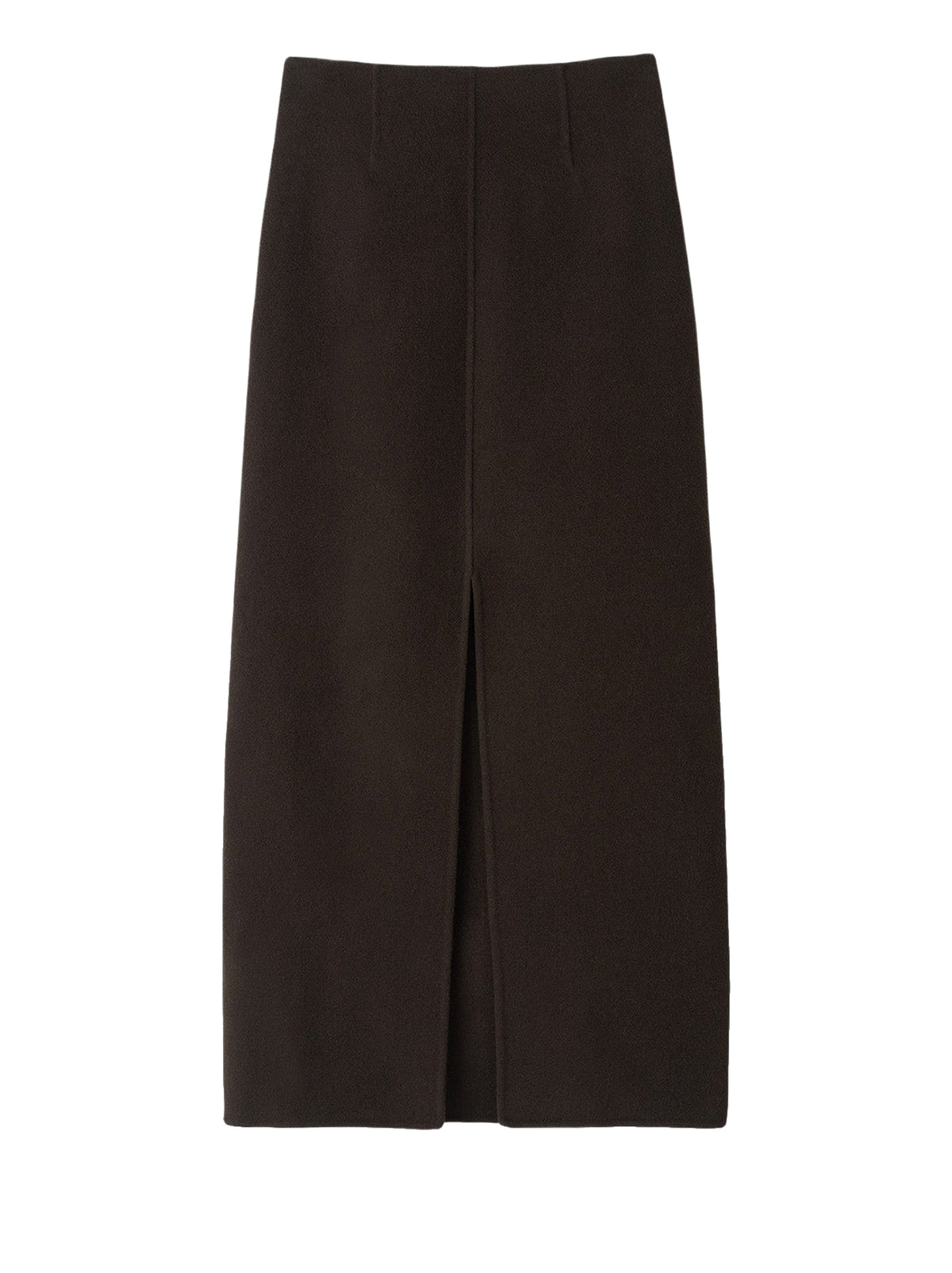 Jupe tissée en laine - Marron