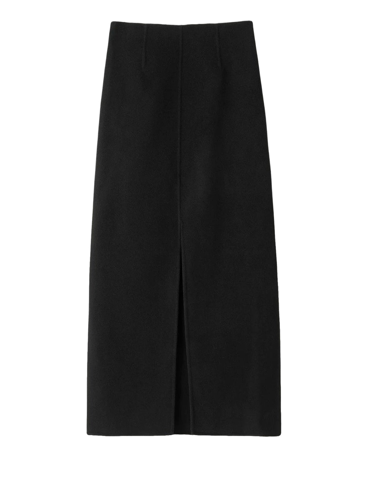 Woven wool skirt - Black