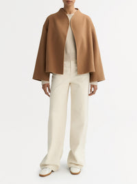 Short wool jacket - Beige