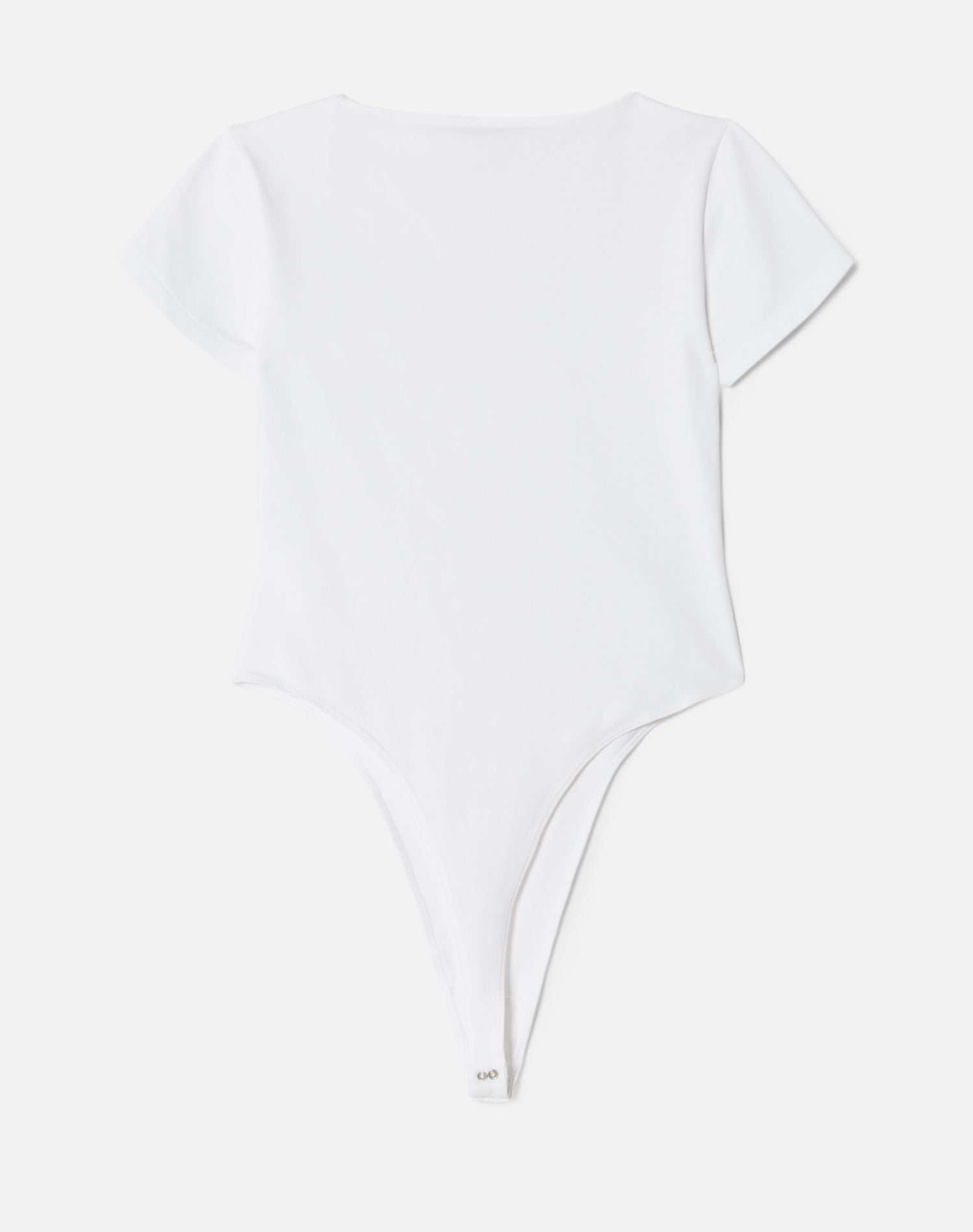 Square neck bodysuit - White