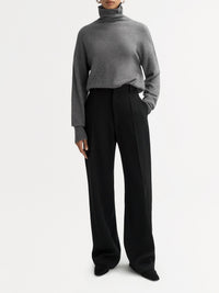 Classic-fit cashmere roll-neck jumper - Grey