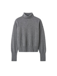 Classic-fit cashmere roll-neck jumper - Grey